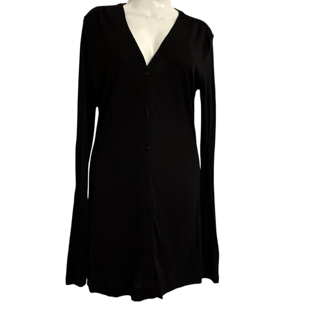 Spiegel Button Up Sweater Dress SZ Medium Sustainable Fall Office